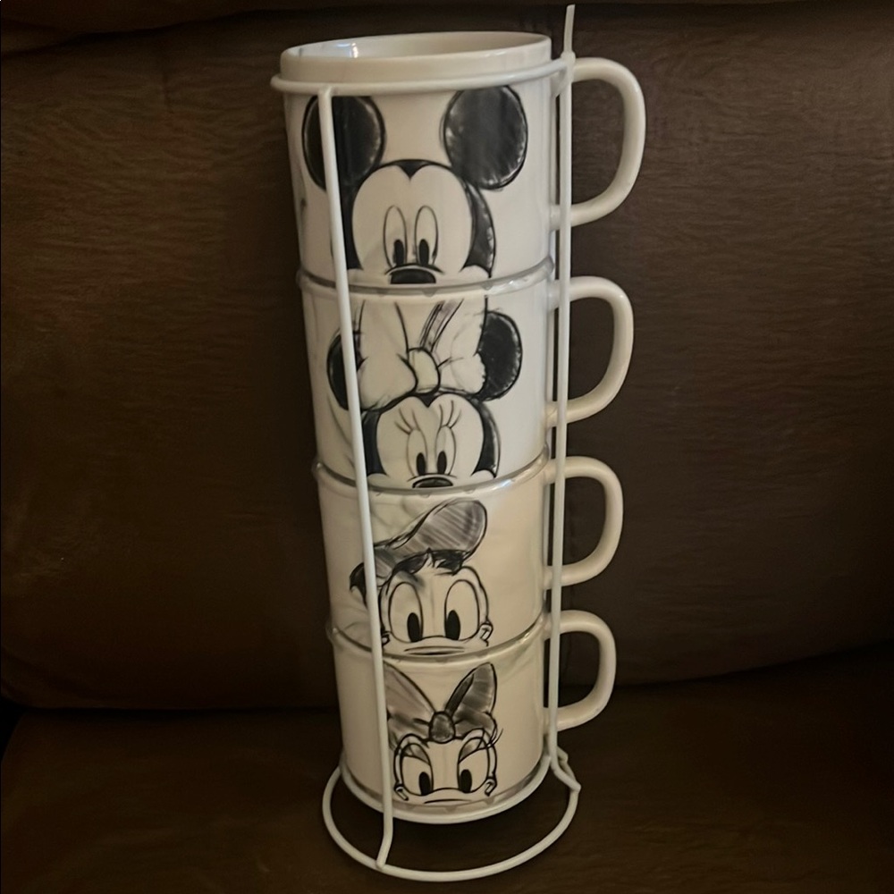 Brand New Disney Character Stackable Mug Set
